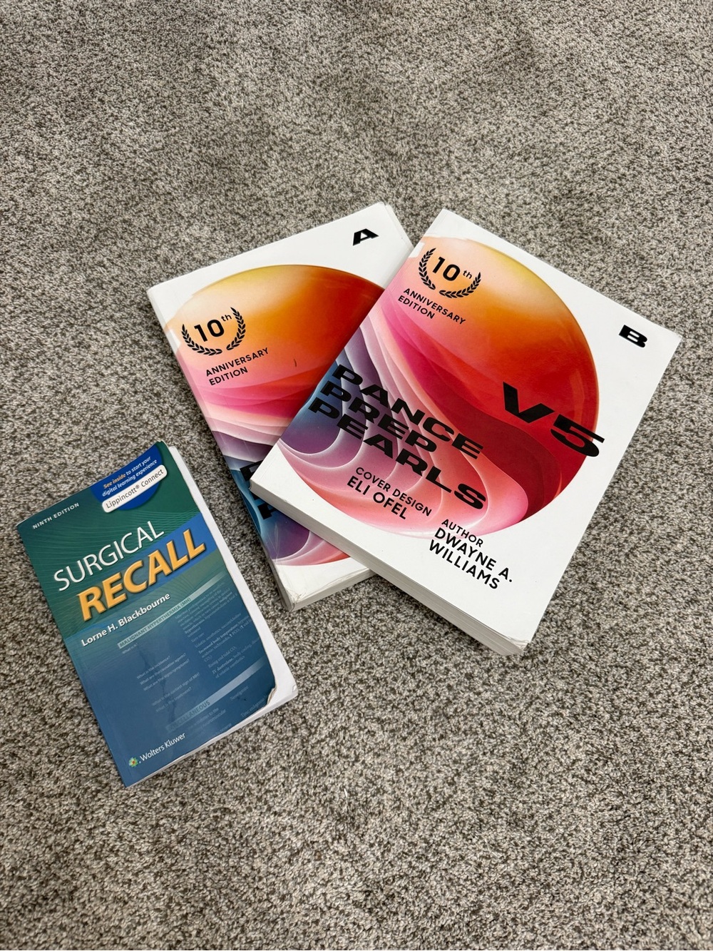 PANCE PREP PEARLS SET V5 and Surgical Recall book for PA’s!!